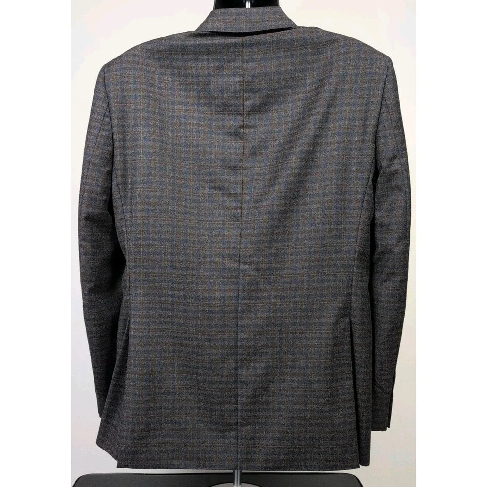 Jos A Bank‎ Reserve E. Thomas Cashmere Wool Check Sport Coat Sz 42L Tailored Fit